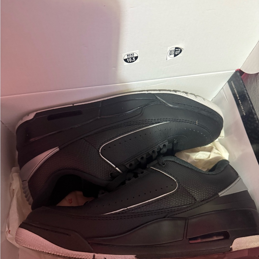 Jordan Black and White Sneakers